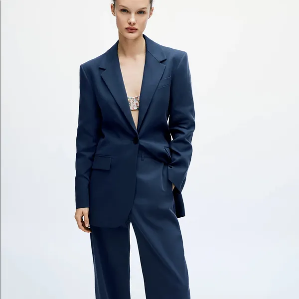 Zara POCKET BLAZER LIMITED EDITION BLUE NEW - Image 6