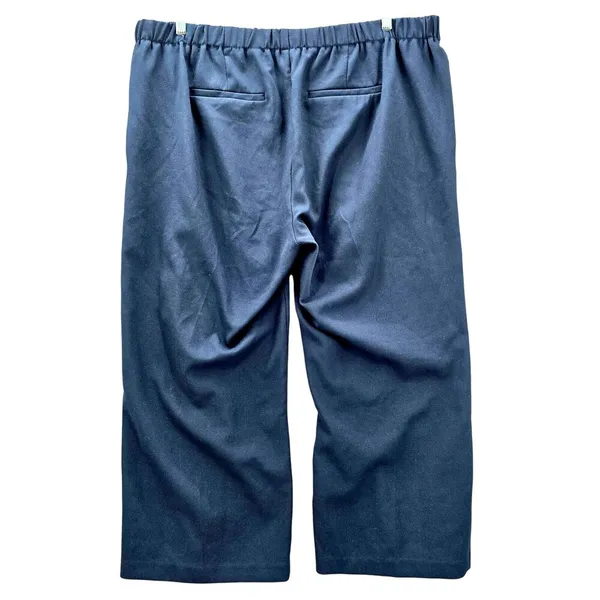 Old Navy Blue Wide Leg Bootcut Pants Bottoms Classic Executive Trousers‎ Plus 20 - Image 2