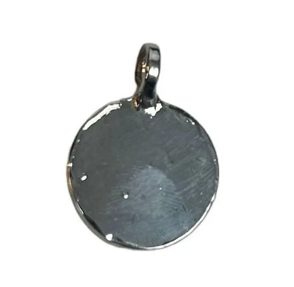 Sterling Silver Antiqued Soccer Ball Pendant - Image 2