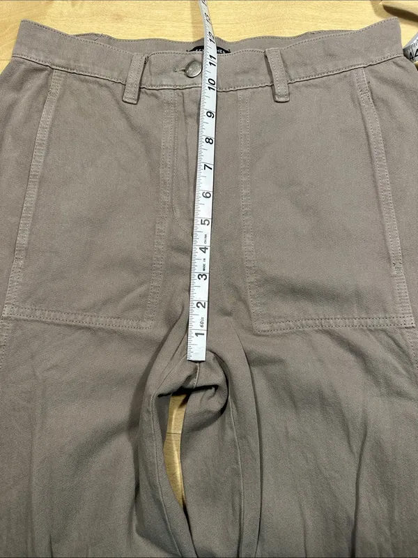 Eileen Fisher Garment-Dyed Utility Organic Cotton Cargo Pant Sz XS - Image 12