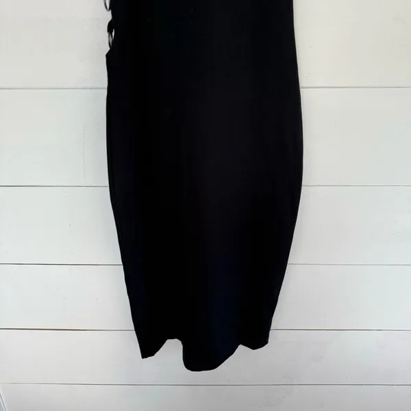 Free People Women’s Large Black Circle Ring Cutout Maxi Dress - Image 2