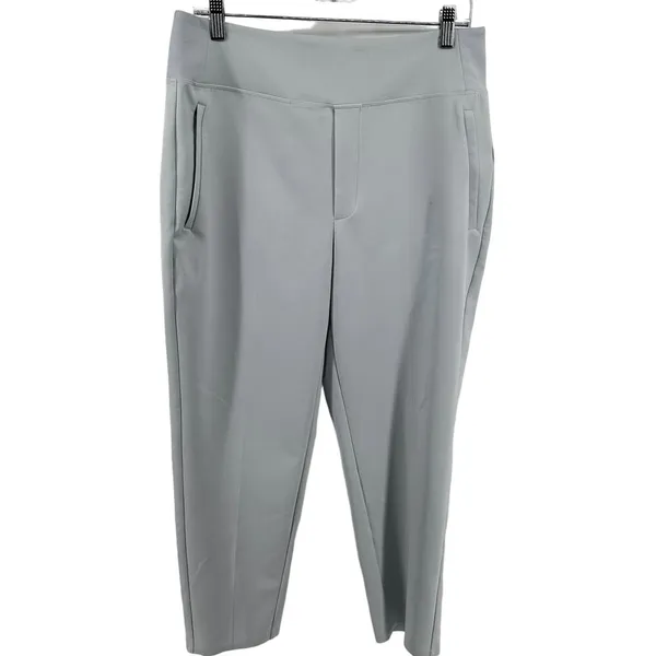 Athleta Endless High Rise Pants Cropped High Rise Straight Leg Snowfall Blue 12 - Image 2