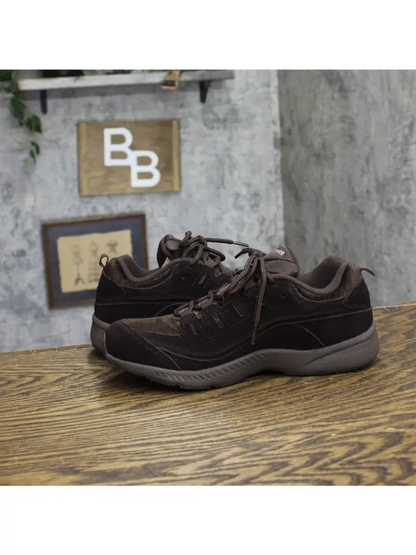 Easy Spirit Romy Womens Walking Easy On Lace Shoes Sneakers Dark Brown 8N - Image 7