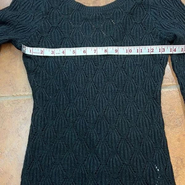 ‎Abercrombie & Fitch scoop back black sweater size S - Image 6