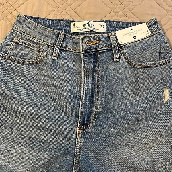 Hollister curvy ultra high dad Jean - Image 4