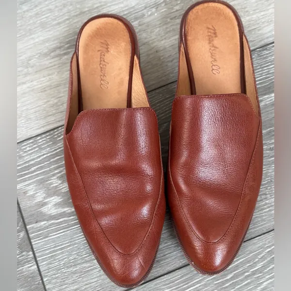 Madewell The Frances Leather Mule Slip On Sz 10 - Image 4