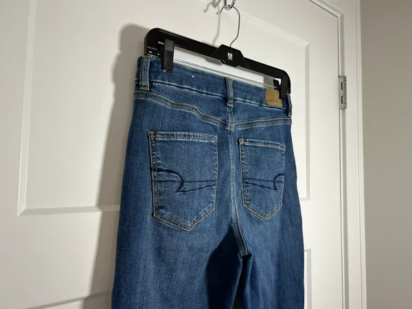 American Eagle Size 8 long curvy hi rise jegging skinny jeans - Image 6