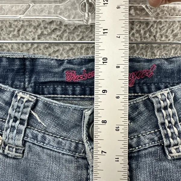 Rock And Roll Cowgirl Mid Rise Bootcut Jeans Rhinestone Western Women's 30 x‎ 34 - Image 11