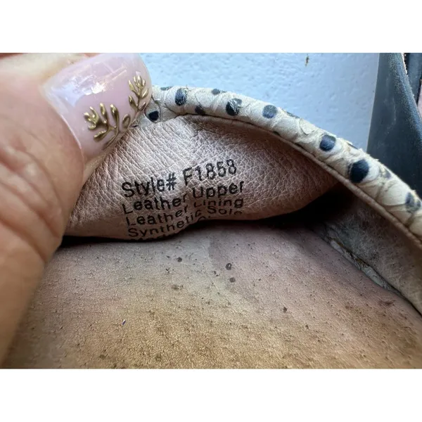 Madewell Marisa F1858 Spotted Calf Hair Pointed Toe Leather d'Orsay Flats 8.5 - Image 7