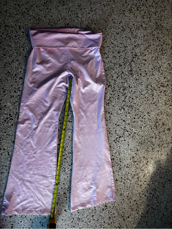 PINK X LOVESHACKFANCY COTTON FOLDOVER FLARE LEGGINGS X-Large - Image 6