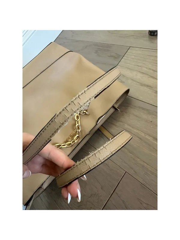 Michael Kors Tan Leather Jet Set Chain Tote Bag - Image 9