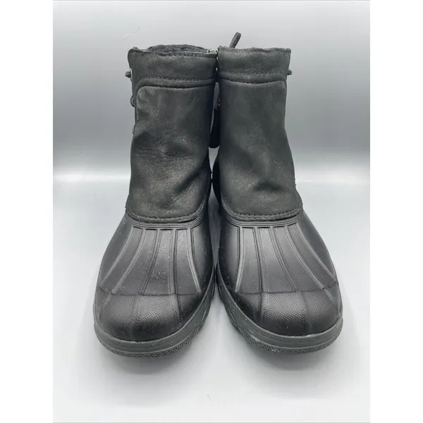 Sperry Top Sider Womens‎ Black Duck Boots Saltwater Leather Size 9.5 - Image 2
