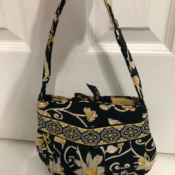 RETIRED Vera Bradley women’s Hannah yellow bird pattern small‎ handbag - Image 2