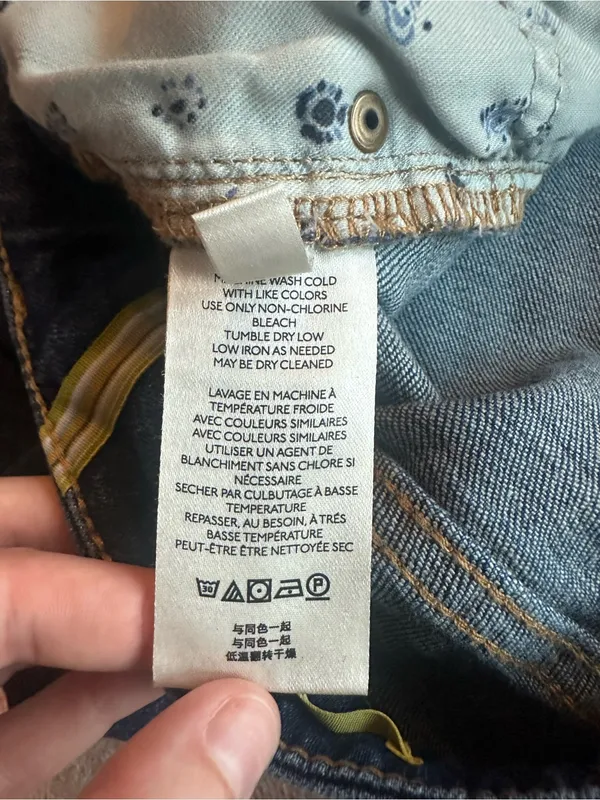Maeve by Anthropologie dark wash wide leg ankle crop jeans size 28 OBI454557 - Image 4
