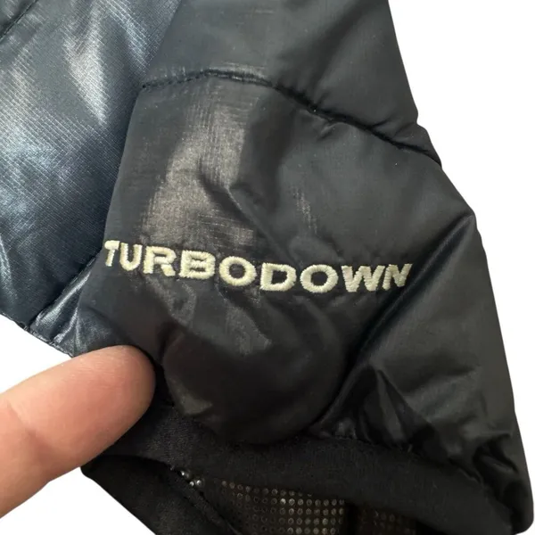 Columbia Down Goose Puffer Jacket Size S Omni Heat 590TD Turbo Black Outdoor - Image 5