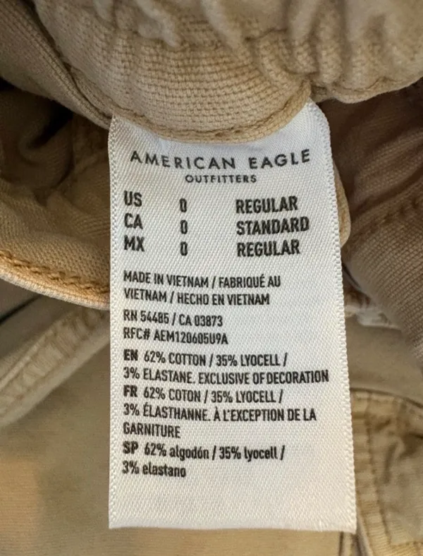 American Eagle Outfitters Khaki Skinny Cargo Pants - Image 6