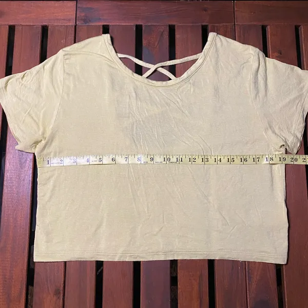 American Eagle Yellow Women's Top size M - Image 2