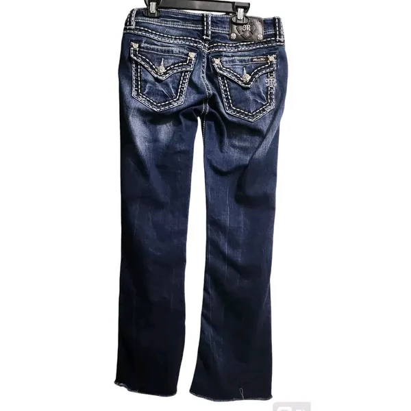 Miss Me Jeans Signature‎ Boot Cut Embellished Dark Wash Denim Jeans Size 28 - Image 11