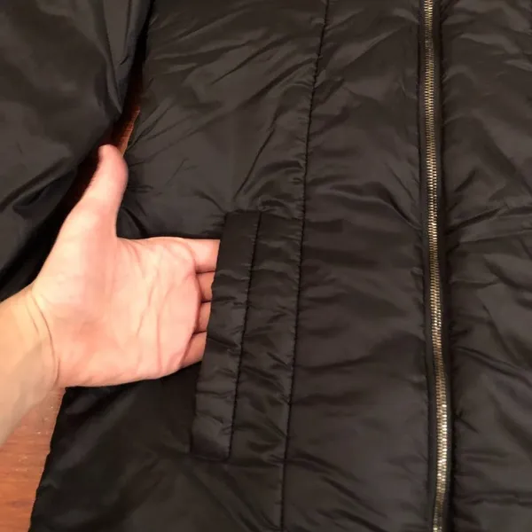 Vince Black High Neck Puffer Coat - Image 4