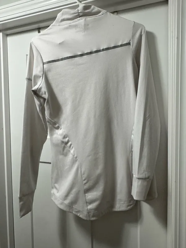 Columbia Women's White Long-Sleeve Half-Zip Performance Top - Image 4