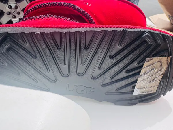 DEADSTOCK UGG Tasman II Slippers Kids 6/Womens 8 Strawberry Sorbet Samba Red♥️🔥 - Image 7