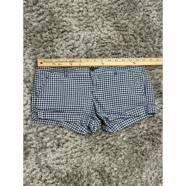Vintage Y2K Abercrombie & Fitch Gingham Plaid Low Rise Micro Shorts Women Size 2 - Image 12