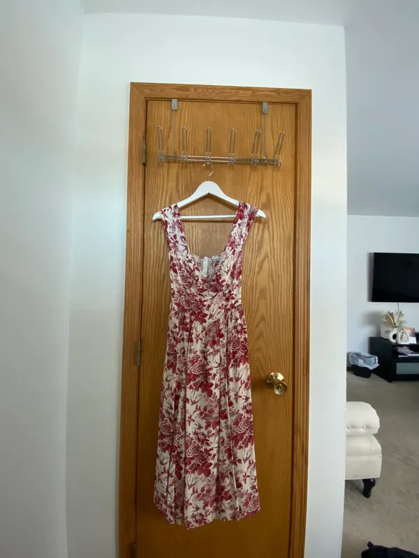 Reformation Violet Floral Midi Dress - Image 5