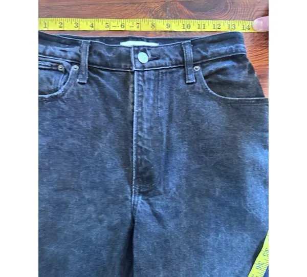 Abercrombie & Fitch Curve Love The 90s Straight Ultra High Rise Jeans Size 26 - Image 9