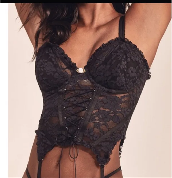 Victoria Secret black corset top - Image 3