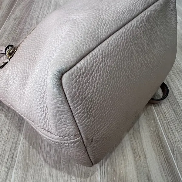 Kate Spade Crossbody Bag Leather Shoulder Bag Designer Purse Light Pink Cream - Image 8