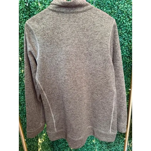 COLUMBIA XL zip up jacket heathered gray EUC - Image 3