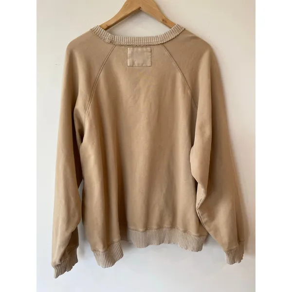 American Eagle Outfitters Seriously Lived in Graphic Sweatshirt Sand Women's XXL - Image 4