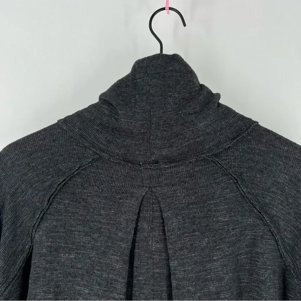 WeThe Free Raw Edge Split Back‎ Long Sleeve Burnout Knit Turtleneck Top - Image 14