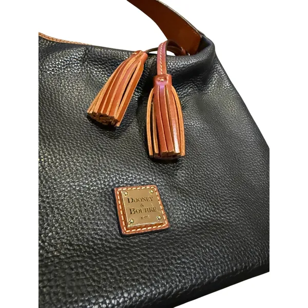 Dooney and Bourke Patterson Leather Paige Sac in Black - Image 3