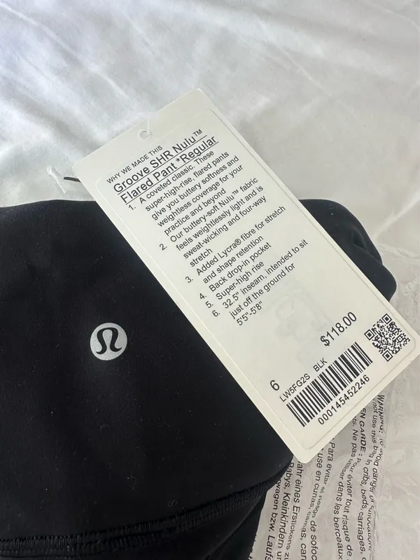 Lululemon Groove Nulu Super-High-Rise Flared Pants Black 6 - Image 5
