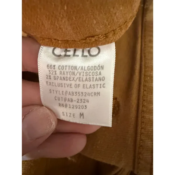 Cello Burnt Orange Mid Rise Flare Pants Boho Western Retro‎ Size M - Image 7