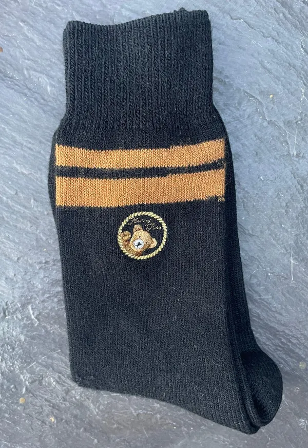 Cute black bear socks - Image 2