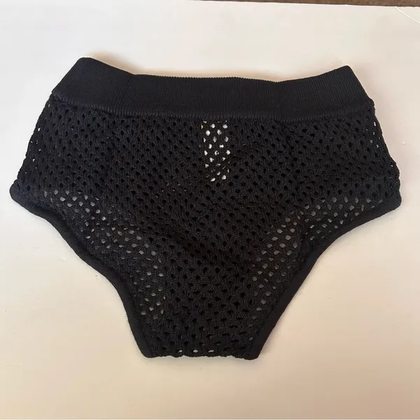 NWT Agua Bendita Alfie Streetwear Knit Mesh Bottoms Black Size Medium - Image 7