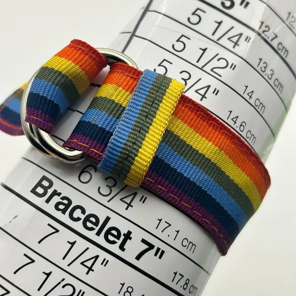 Geneva Silver Multicolored Cloth Band Women’s Watch Working New Battery - Image 7