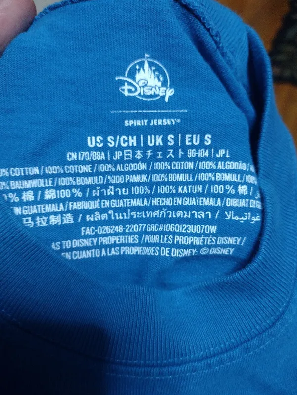 Walt Disney World Blue Spirit Jersey Graphic Long Sleeve Tee - Image 3