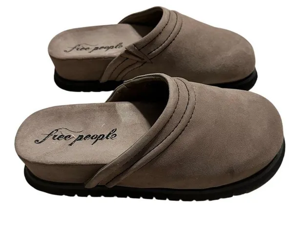 Free People Milo Everyday Mule Women's Size 11 Oyster Comfort Slip-On Leather - Image 5