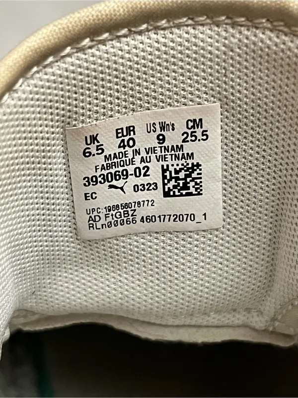 Puma Mayze Crashed Self Love Women’s Platform Sneakers White Gray Size 9 - Image 4