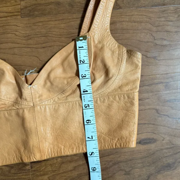 H&M Conscious Leather Corset‎ Crop Top Bralette size XS - Image 5