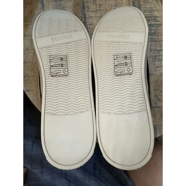 Soludos Velvet Paris Platform Sneakers In Navy Size 9 $169 Extra Shoe Strings‎ - Image 8