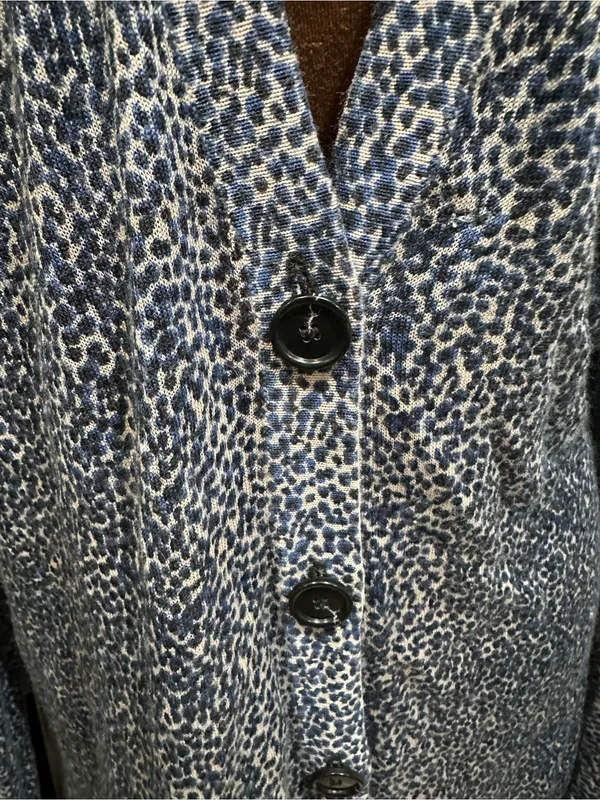 Ann Taylor LOFT Leopard Print Button‑Front Cardigan – Women’s Large - Image 4