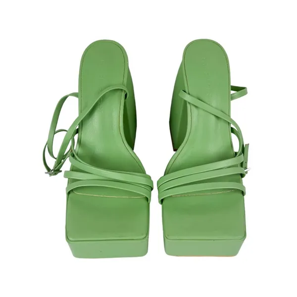 Princess Polly La Belle Platform Heels Green Sz 6 Strappy - Image 3