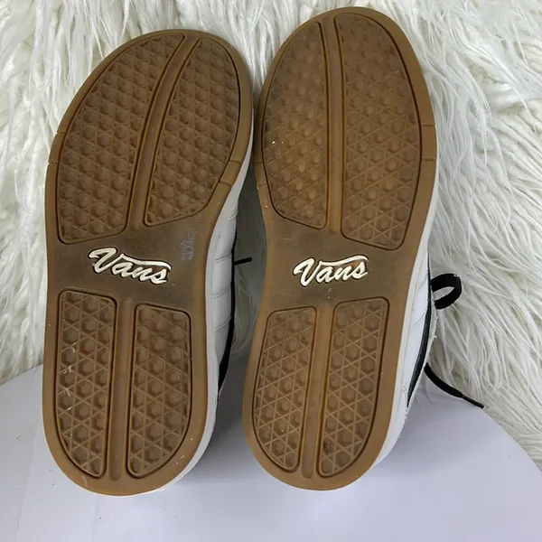 Vans “Lani” size 8 leather vintage white black - Image 9