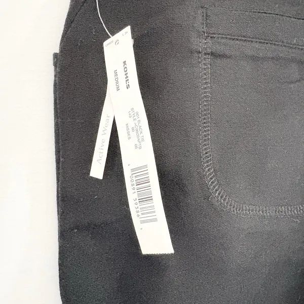 Apt.‎ 9 Active Wear Womens Black Wide Leg Yoga Pants Drawstring Graphic - Image 5