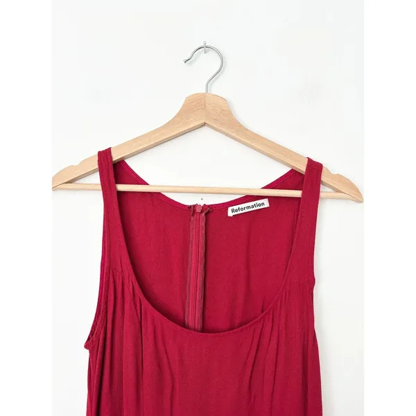 Reformation Crepette Sleeveless Midi Dress Size 6 - Image 3