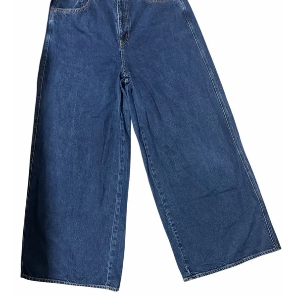 We The Free People CRVY Gia High Rise Wide-Leg Baggy‎ Jeans Women's Size 33 - Image 5